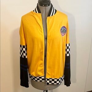 SHEIN Black and White Striped Taxi Jacket